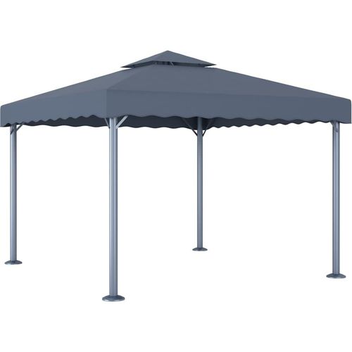 Pavillon 300 x 300 cm Anthrazit Aluminium