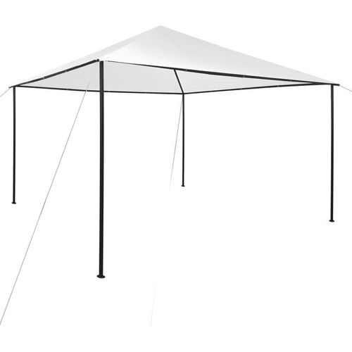 Pavillon 4x4x3 m Weiß 180 g/m²
