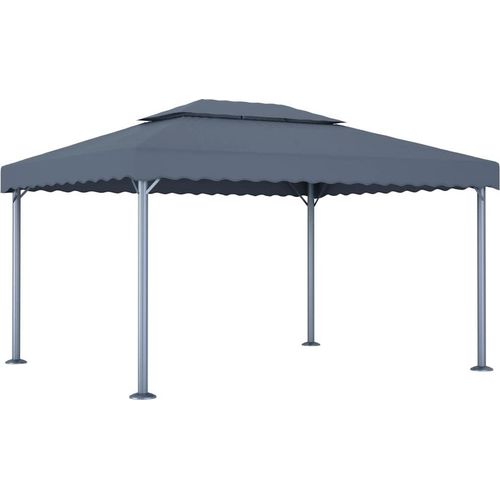 Pavillon 400 x 300 cm Anthrazit Aluminium