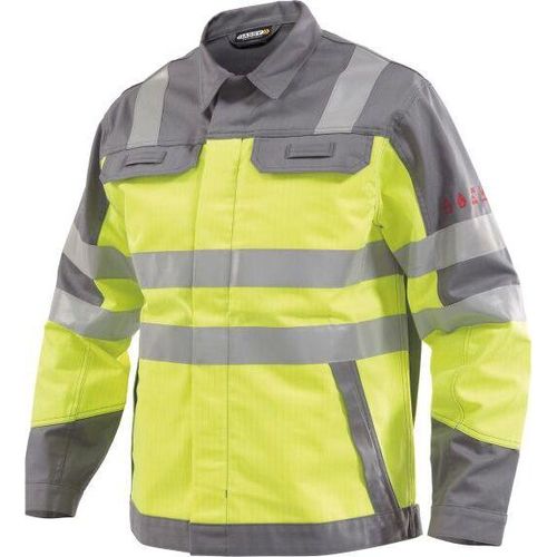 Multinorm Warnschutz Arbeitsjacke, NEONGELB/GRAFITGRAU, Gr. 4XL