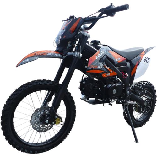 140cc Dirtbike Cross Bike Pitbike KXD 612 E-Start 17/14 Zoll Lichtmaske Orange