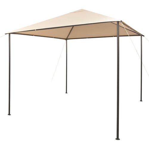 Ankonbej Pavilion Partyzelt Überdachung 3x3 m Stahl Beige