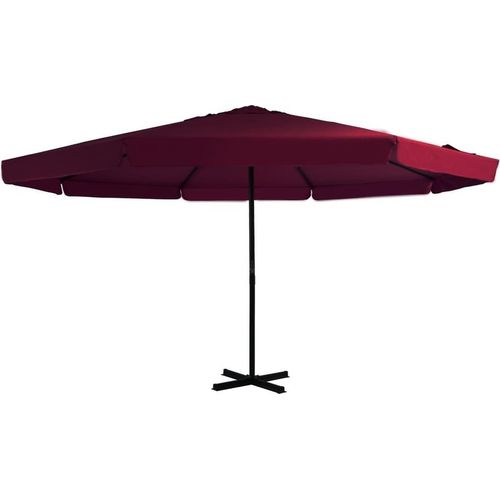 Sonnenschirm mit Aluminium-Mast 500 cm Bordeauxrot , Markisen Design 2024