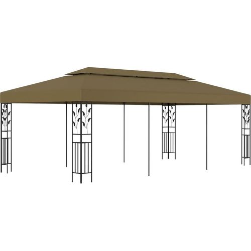 Pavillon 6x3 m Taupe 180 g/m²