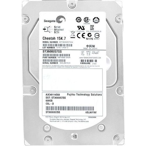 Festplatte Fujitsu ST3600057SS 600GB 15000Rpm SAS II 3.5'' Zoll A3C40114568