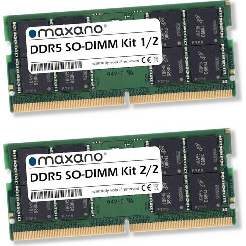 Maxano 32GB Kit 2x 16GB RAM für MSI Vector GP66 12UGSO (PC5-38400 SO-DIMM Arbeitsspeicher)