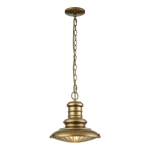 Außenleuchte, Pendelleuchte, Messing, Glas, H 27,6 cm