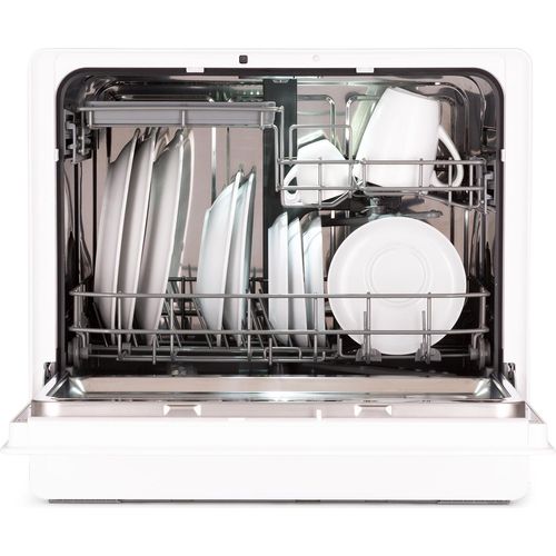 Klarstein Mini-Geschirrspüler für 5 Gedecke, Leiser Geschirrspüler Klein mit 7 Spülprogrammen, Kleiner Tisch-Geschirrspüler für Zuhause Büro Camping, Geschirrspüler Mini mit Wasseranschluss