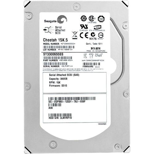 Festplatte Dell 300GB ST3300655SS 16Mb Cache 15000Rpm Sas I 3.5