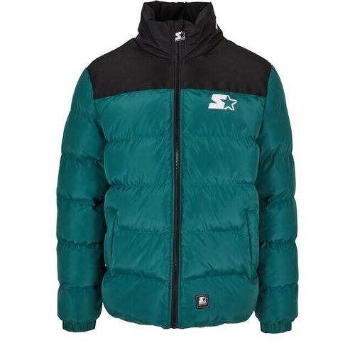 Starter - Herren Logo Puffer Jacke - DARKFRESHGREEN/BLACK - S
