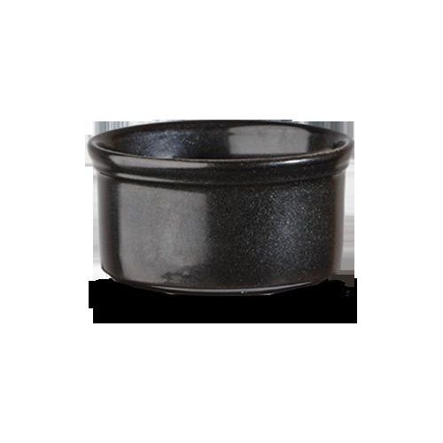 Churchill Super Vitrified Kochgeschirr Metallic Black Großer Ramekin 9cm 19.6cl, 24 Stück, Schwarz, Rund