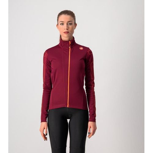 CASTELLI Fahrrad-Thermojacke - TRANSITION - bordeaux S