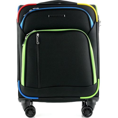 KENORADA Handgepäckkoffer Rainbow Cabin Spinner S 55cm schwarz rainbow
