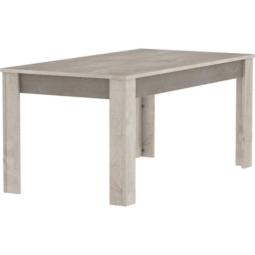 Küchentisch ></noscript>Antibes< in Eiche Champagner / Beton Beige - 170x77x90cm (BxHxT)