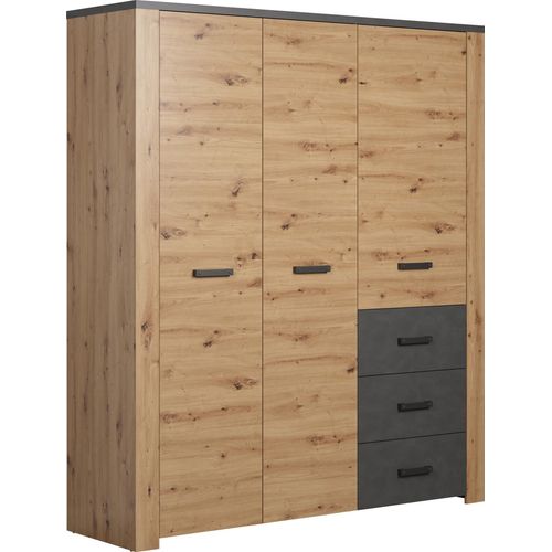 Kleiderschrank ></noscript>Follow< in Artisan Eiche Melamin - 171x212x60 (BxHxT)