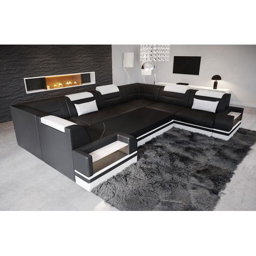 Leder Wohnlandschaft Trivento Echtleder