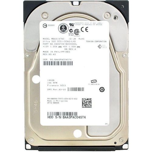 Festplatte Dell 146Gb MBA3147NC 15000Rpm SCSI 80-PIN 0NN996