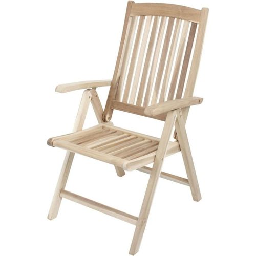 Hochlehner >Java< in holzfarben aus Teak unbehandelt - 98x58x106cm (LxBxH)