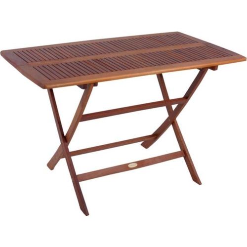 Gartentisch ></noscript>Orlando< in braun/holzoptik aus Holz - 70x73,5x120cm (BxHxT)