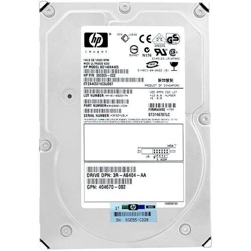 Festplatte HP BD1468A4C5 146.8 GB 10000Rpm U320 80-Pin 3,5