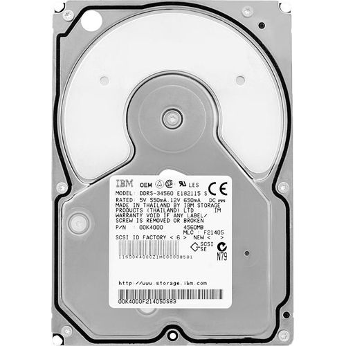 Festplatte IBM DDRS-34560 4.5GB 7200Rpm SCSI 68-PIN 3,5