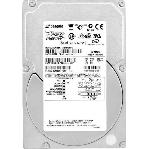 Festplatte Seagate 18GB ST318406LW 10000Rpm 68PIN 3,5