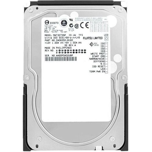 Festplatte Fujitsu MAT3073NP 73GB 10000RPM 68PIN 3,5