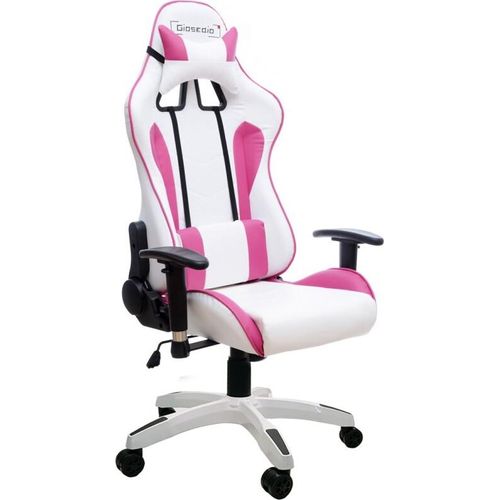 Racing Gaming Chefsessel GSA Ergonomische Racing Gaming Chefsessel GSA Bürosessel Chefsessel Weiß/Rosa
