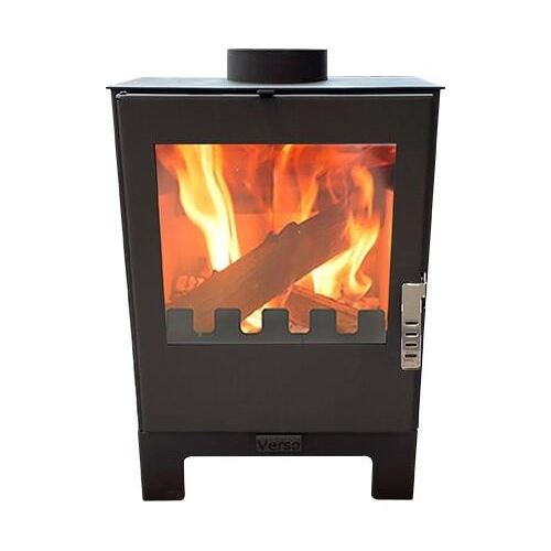Kaminofen modern model 3 L, Energieeffizienz A 80.20%, 5 kW, 450 x 350 x 676 mm