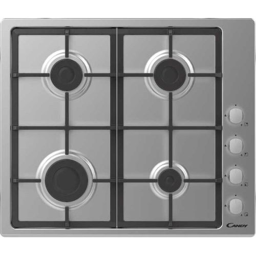 Candy Idea CHG6LX Einbau-Gaskochfeld, 4 Brenner, Edelstahl