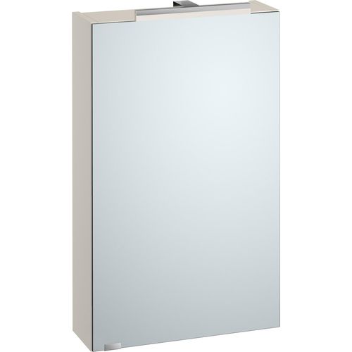 Spiegelschrank Hängeschrank mit Licht und Steckdose 3 Farbvarianten Eiche Nachbildung taupe grau V-90.59-S