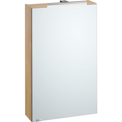 Spiegelschrank Hängeschrank mit Licht und Steckdose 3 Farbvarianten Eiche Nachbildung taupe grau V-90.59-S