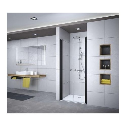 Pendeltür für Nische Breuer Elana 6 80 cm Dekor Mastercarre Profilfarbe schwarz