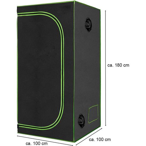 Gewächshaus Indoor Grow Pflanzenzelt Zuchtzelt Zelt Schrank 100x100x180cm - G8