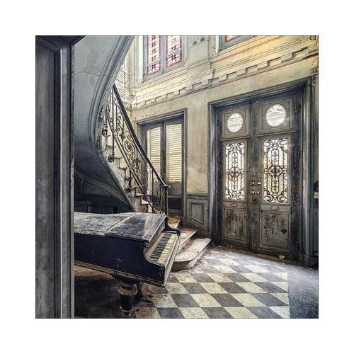 Metallbild Alu Lost House 98x98 cm