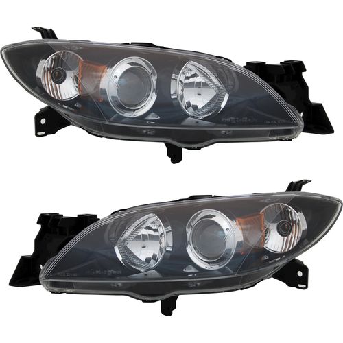 TYC Scheinwerfer Set für Mazda 3 BK 10/2003-12/2009 Limo H7 HB3 Halogen Streusch