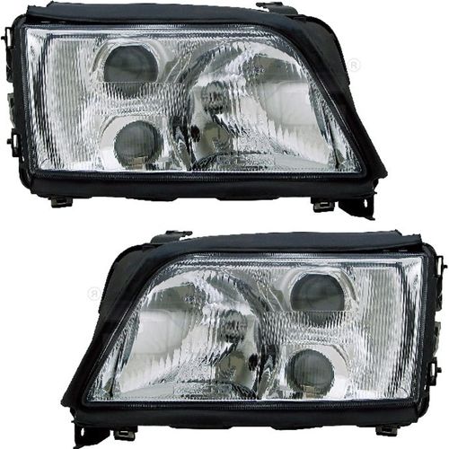 TYC Scheinwerfer Set für Audi A6 C4 6/1994-12/1997 mit NSW H1 H3 Nebelscheinwerf