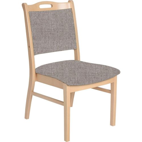 Seniorenstuhl ohne Armlehnen Sabine Pflegestuhl Stoff Kariba Beige