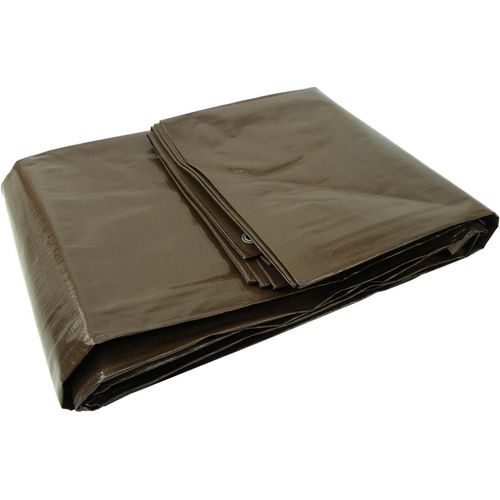 Polypropylen Plane 8x10m, braun, 200g/m², wasserdicht