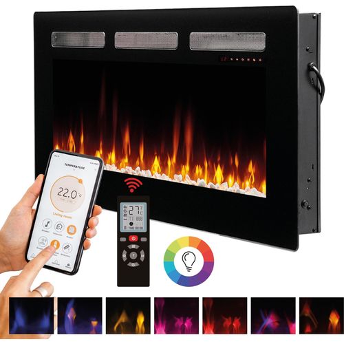Dimplex Sierra Optiflame TV Medien Wand Kamin, 48