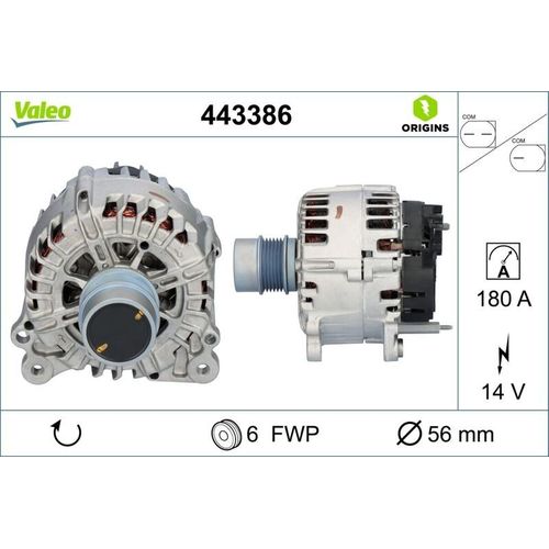 Generator VALEO ORIGINS NEW OE TECHNOLOGIE