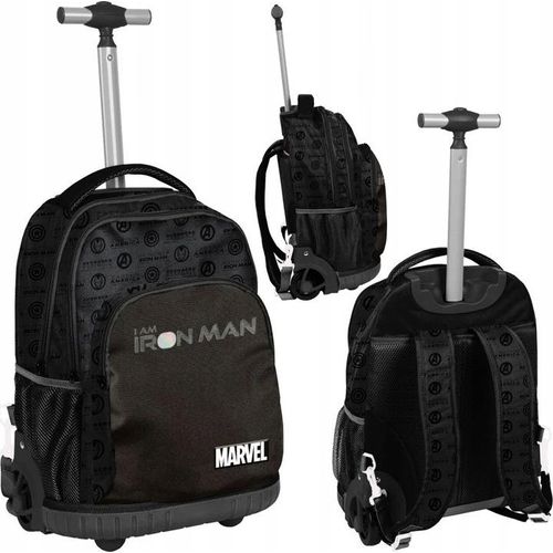 Rucksacktrolley Schultrolley Schulrucksack Schulranzen Rucksack auf Rädern; Iron Man