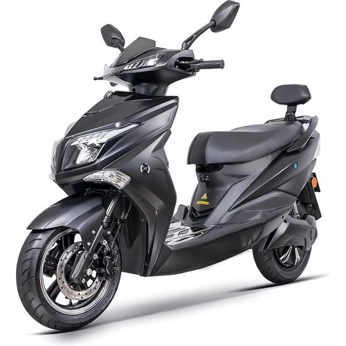 Highspeed Elektroroller ANGRY HAWK, 80 km/h, 4000 Watt Lithium Akku, E-Roller, E-Scooter mit Straßenzulassung, Motorrad, 125er Elektro Roller Schwarz