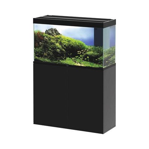 Aquariumkombination Ciano Emotions Pro 100 Black ca. 201 l, ca. 102 cm, schwarz, inkl. LED Beleuchtung, Innenfilter, Heizer und Unterschrank