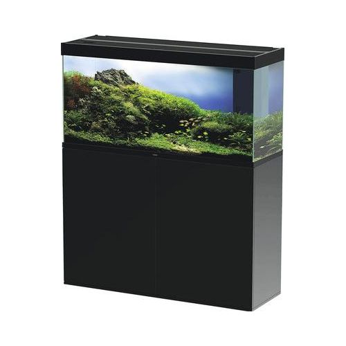 Aquariumkombination Ciano Emotions Pro 120 Black ca. 239 l, ca. 121 cm, schwarz, inkl. LED Beleuchtung, Innenfilter, Heizer und Unterschrank