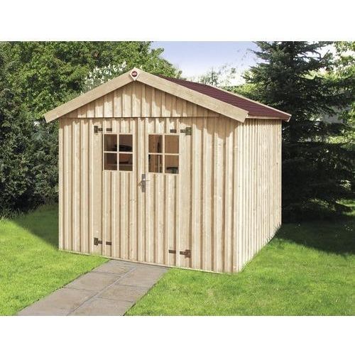 Gerätehaus weka Öland Gr.3 mit Fußboden 277 x 286 cm natur