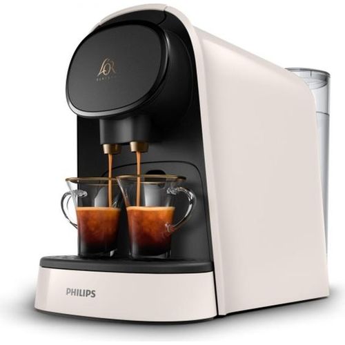 Dualer Espressokocher Kapselkaffeemaschine Seidenweiß 1L
