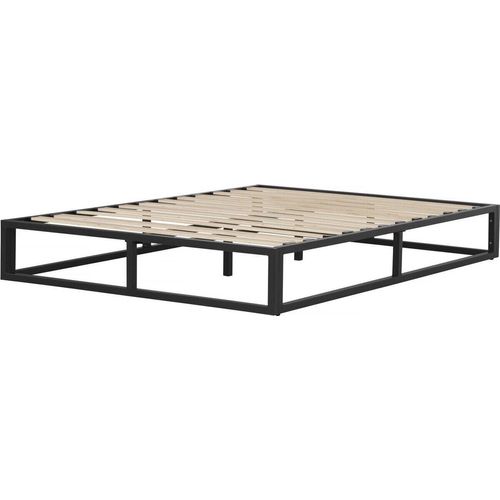 Bettgestell aus Metall 140 x 190 cm - Schwarz