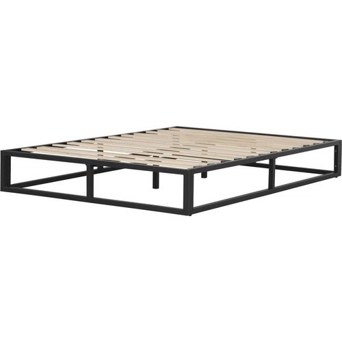 Bettgestell aus Metall 160 x 200 cm - Schwarz