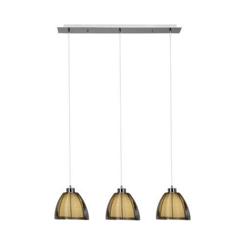 Pendelleuchte 3-flammig B 80 cm chrom/bronze